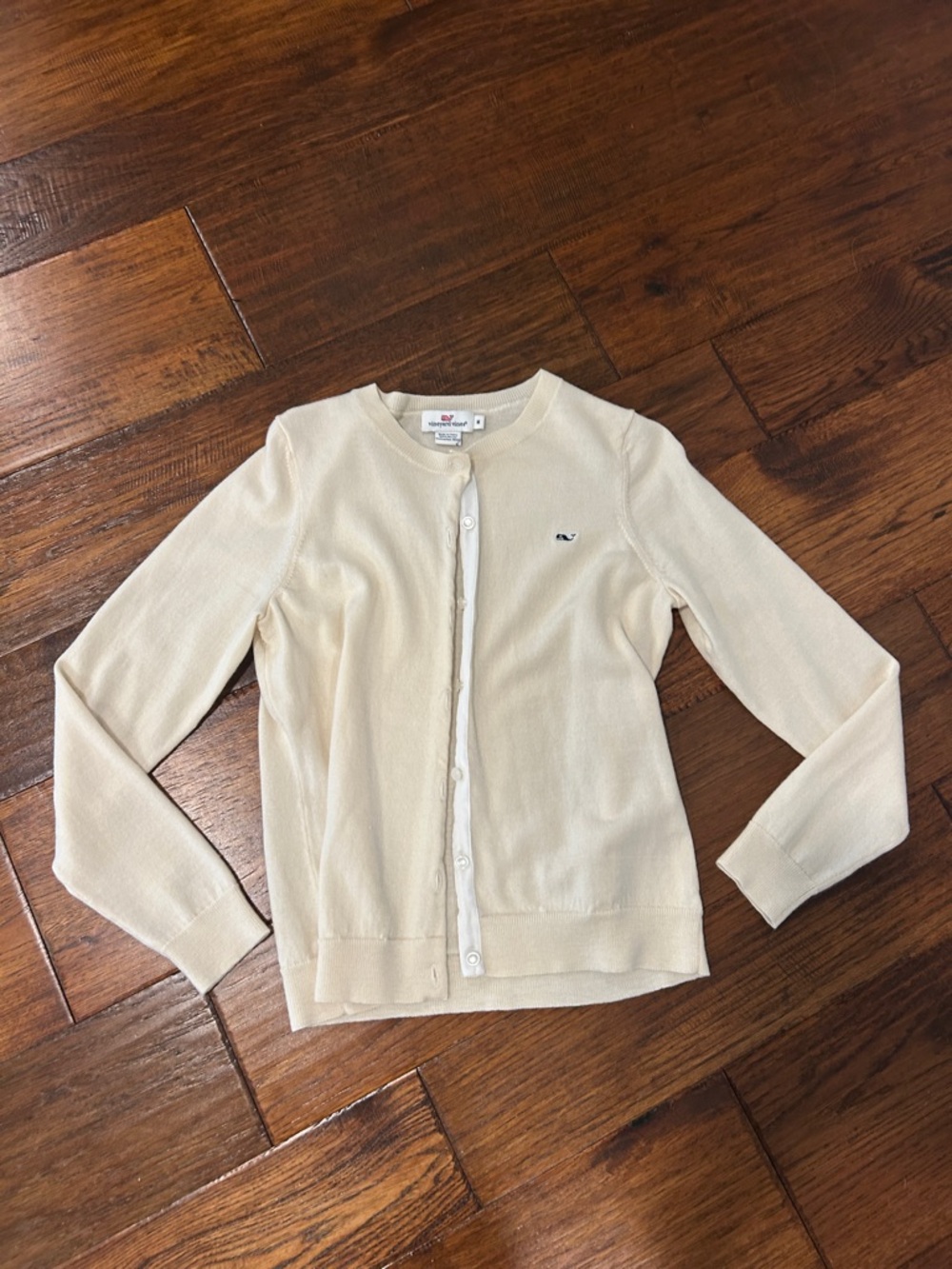 Vineyard vines cream cardigan sweater